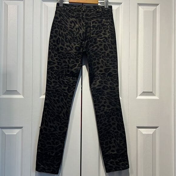 Cartise Black/Gold Animal Print Skinny Jeans Size 6 NWT - Picture 5 of 10